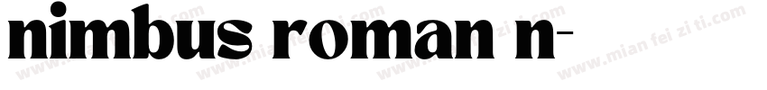 nimbus roman n字体转换